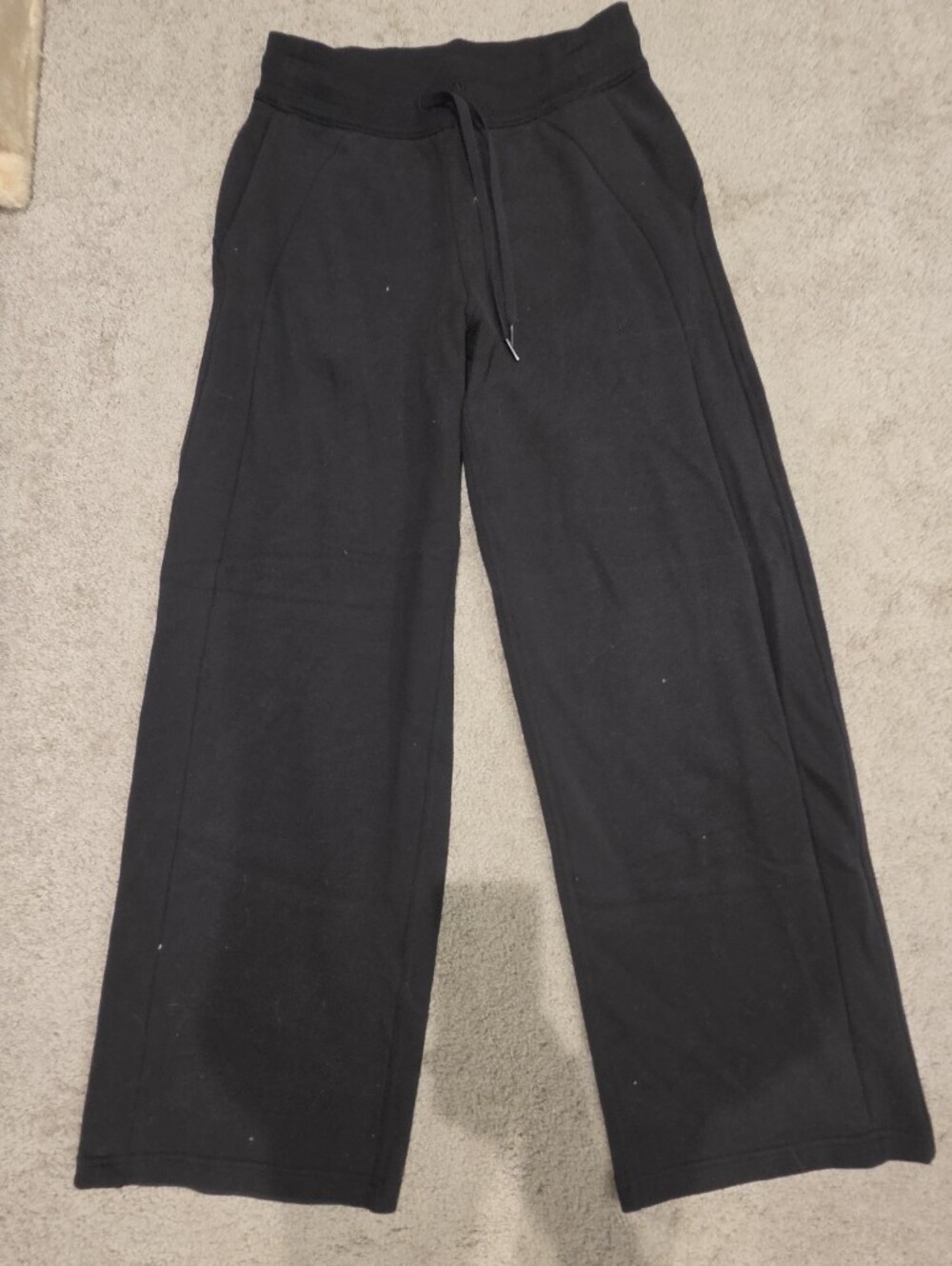 lululemon athletica Black Wide-Leg Sweatpants